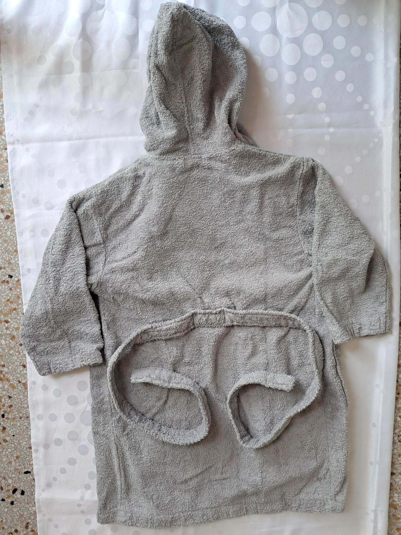 Grey bathrobe size 8/10 years – photo 3